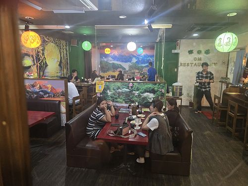 Great vegan food options, fun and vibrant atmosphere, huge portions at Om Restaurant in Naha