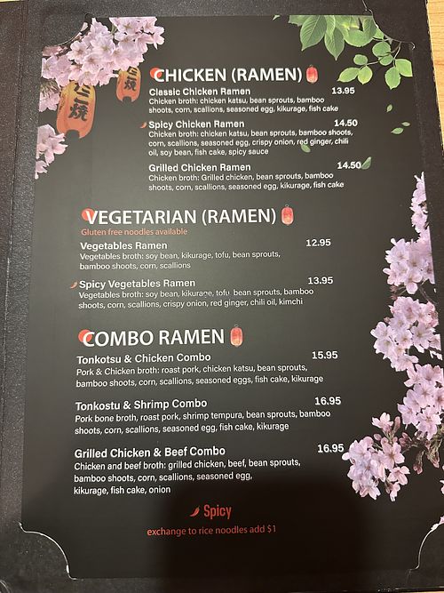  at Fuji Ramen House in Salisbury