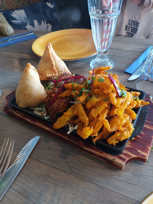 Vegetable platter at Spices of India in Masterton