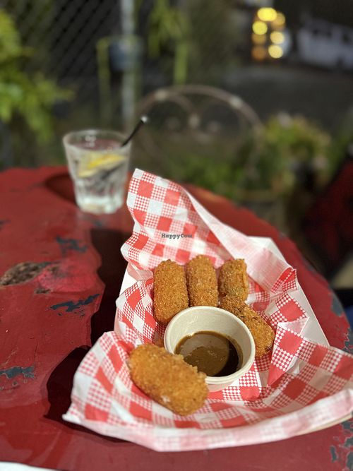 Sweet potato croquets and Caribbean BBQ sauce  at Kokomo Island Cafe - Club Lawson Bistro in Lawson