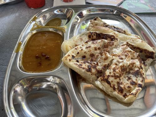 Roti canai   at Kafe Vsassy in Penang