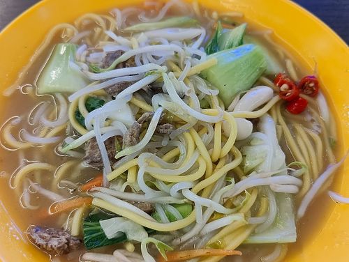 Fried Hokkien Mee. Request for eggs to be omitted at Home Taste Vegetarian - Chinatown - 家味素食 in Central Singapore