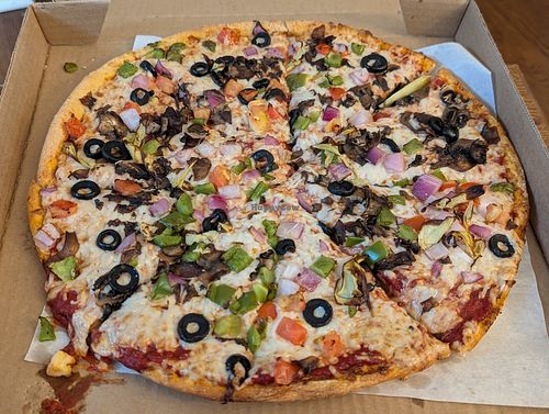 Plant based vegan nation pizza at Pizza Twist - N Euclid Ave in St Louis