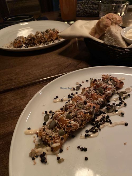 Sweet potato tataki #Veganuary at Auberge La Marmite in La Malbaie