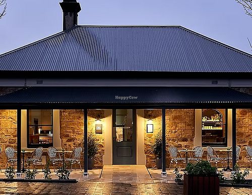 Wine bar and restaurant in the Adelaide Hills, with breakfast/brunch options. Some vegan options marked on the menu, speak to the friendly staff for swaps or options.  at Vine + Essen in Hahndorf
