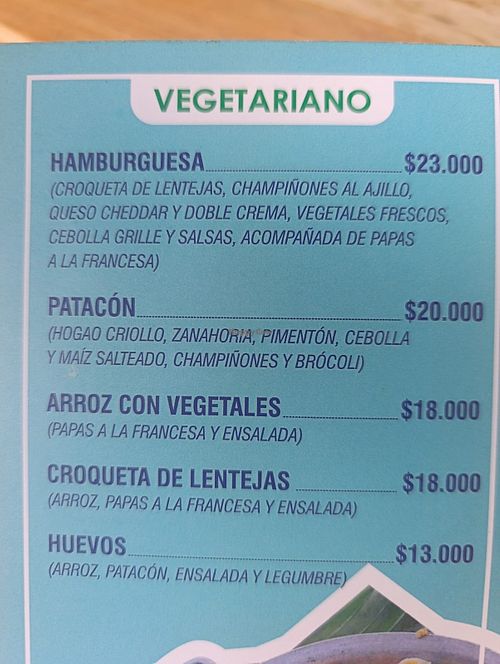 Use of egg and cheese in some products at El Tiesto Restaurante  in Barichara