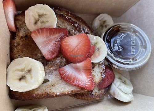 Delicious french toast (one piece)  at Handlebar in Chicago