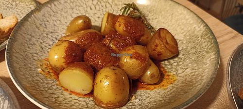 Papas con mojo #Veganuary at MATi in Zaragoza