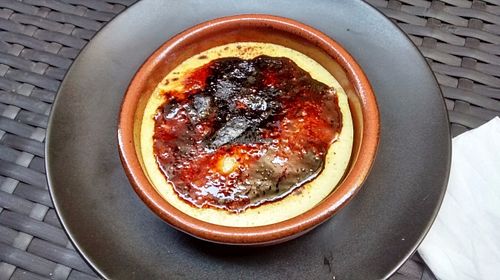 Catalan cream at La Revolution Verte in Perpignan