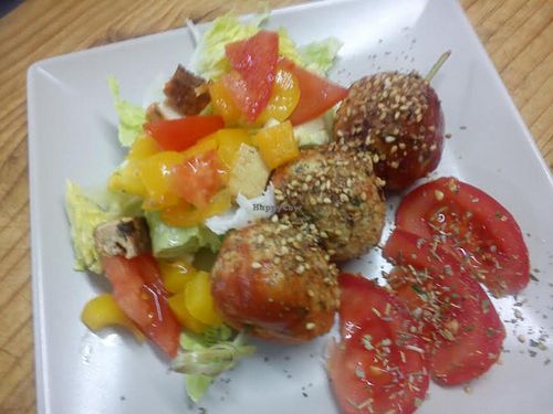 Les boulettes à la catalane veggie at La Revolution Verte in Perpignan