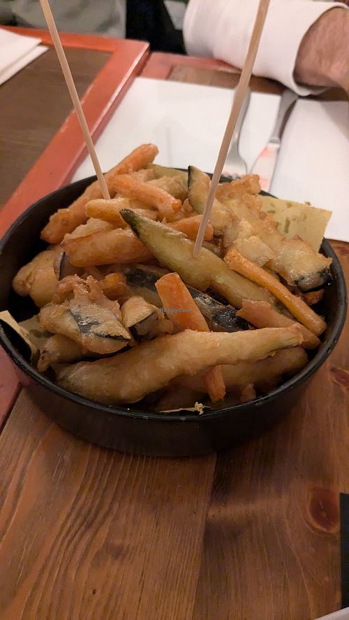 Fried veggies at Labirratorio in Falconara Marittima