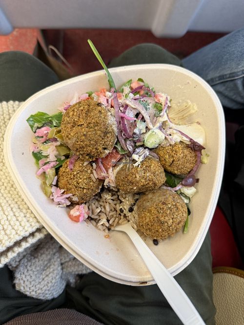Falafel bowl w/ hummus & tahini  at NAYA - Grand Central in New York City