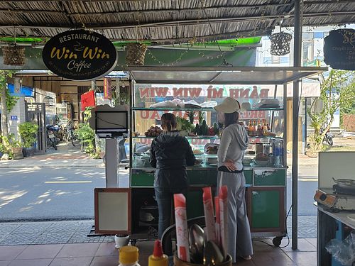 Great tofu banh mi for the traveller wanting good food on a budget. at Bánh Mì Win Win in Hoi An