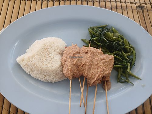 Tofu tempeh satay at Orange's Warung in 