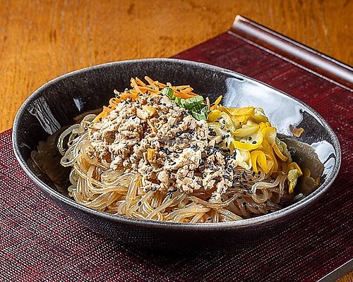 Menu jabchae au tofu ou au champignon - emporter, sur place at Chez Madame Kim - Takeout in Morges