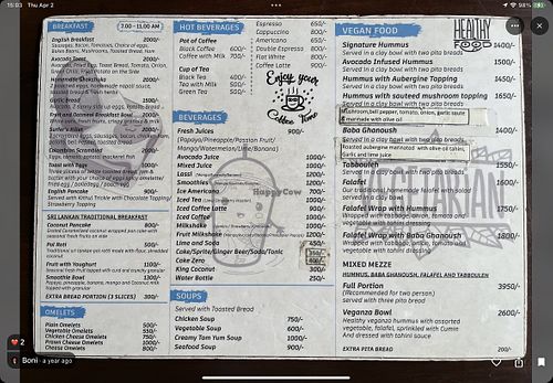   at New Hummus Restaurant & Bar in Weligama