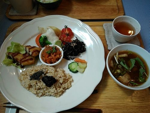 Meal 1 at Cafe Chienoki in Sapporo