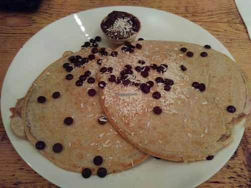 Pancakes with chocolate chips at Let It Be in Berlin