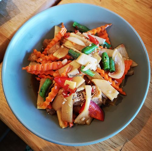 Stir Fry Chilli Basil (vegan option) at Kao Suay Thai Cuisine in Waikiki