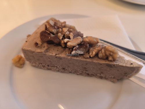 Walnut cake at Fitlife in Budapest