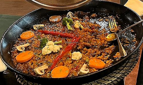 vegetarische Paella  at El Paladar in Fuerteventura