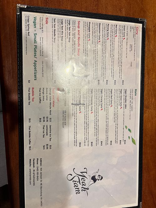   at Yeah Siam in Blacksburg