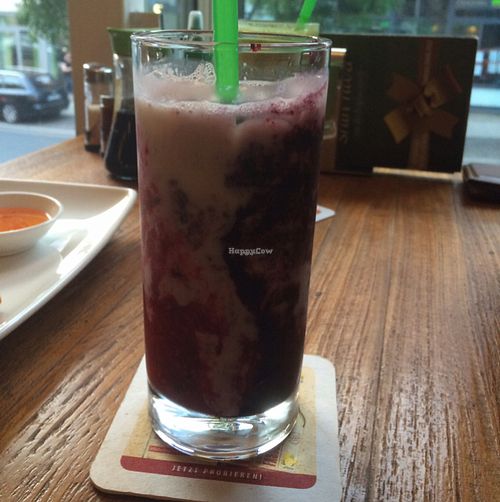 raspberry drink at Shin Hwa in Hildesheim