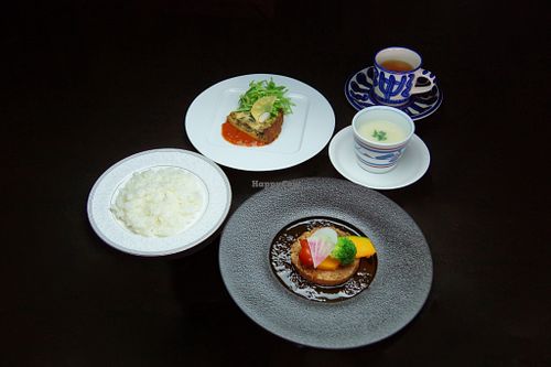 vegan lunch course
 at France-ya - 佛蘭西屋 in Higashihiroshima