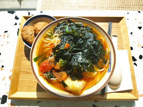 Veggie Noodles (Photo by Grace Chow) at Goat Noodle in New Territories