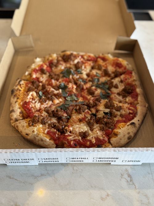 Vegan pizza  at Artisana Pizza in Dumfries