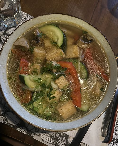 Vegan pho   at Lime Griffintown in Montreal