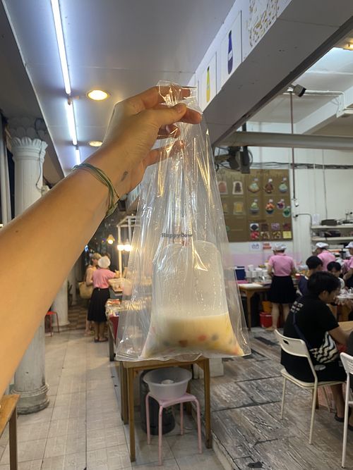 Thai dessert to take away, vegan and delicious   at Wanlamun in Phuket