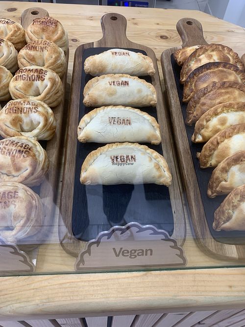 Vegan empanada  at La Flia in Chambery
