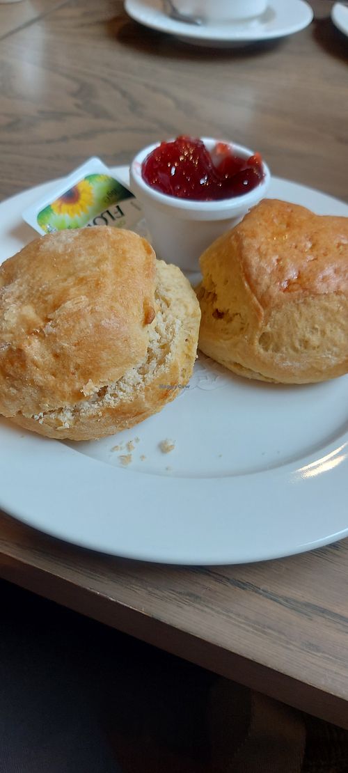 Cream tea at Blinis Cafe Bar  in Sidmouth