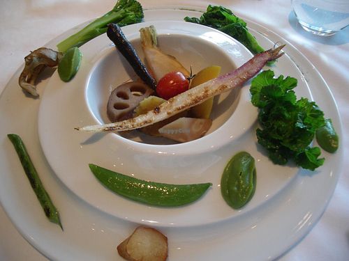 Vegetable course (made vegan) part 2: main dish. at Arcana Tokyo Karato in Tokyo