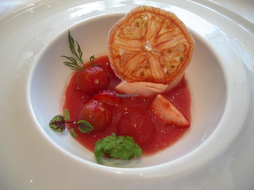 Vegetable course (made vegan) part 3: dessert. at Arcana Tokyo Karato in Tokyo