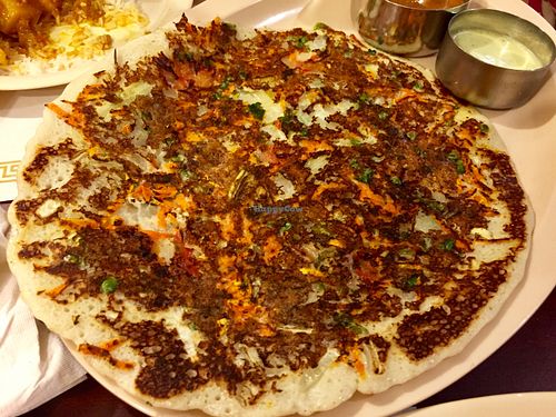 Vegetable uthappam (not as good as it looks) at Udupi Dosa Corner in Parma Heights