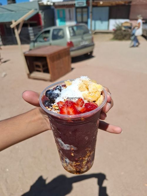 I have no idea of why i did that with my hand haha at Arazá Café in Punta Del Diablo