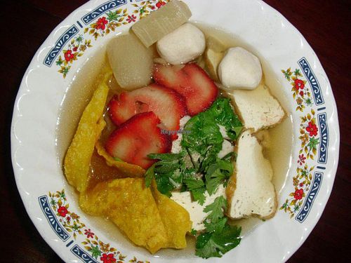 Chinese Ramen at Reun Thong Vegetarian in Hua Hin