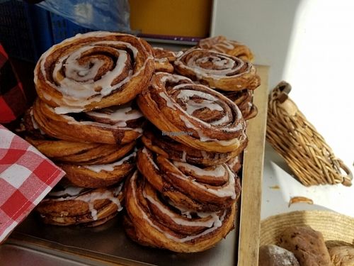 vegan Cinnamon rolls at Sattva Naturbageriet in Stockholm