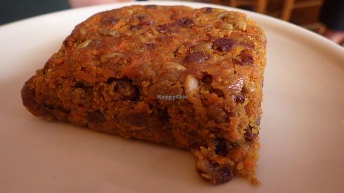 Vegan carrot cake at Sattva Naturbageriet in Stockholm