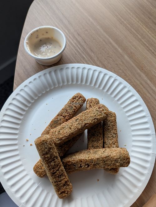 Falafel with vegan aioli at Chamois Bar and Grill  in Mt Cook