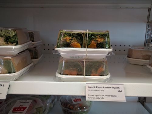 Vegan option 3/3 - Organic Kale & Roasted Squash wrap at Tucker and Bevvy in Honolulu
