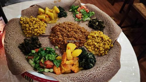 Shiro arrived after the picture was taken :) at Lemlem Bar & Restaurant in Duisburg