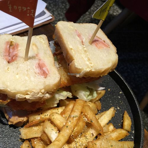 Bacon Cheese Sandwich at About Animals in Taipei