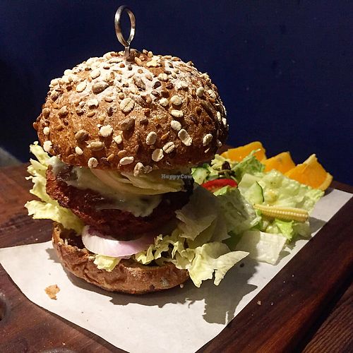 mustard patty burger  at About Animals in Taipei