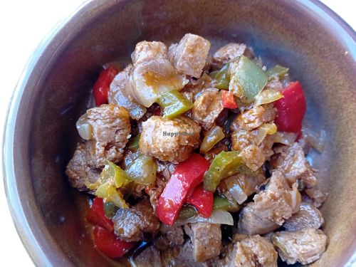 Kebab Soya greek "Bekri Meze", in wine at To Rimadi - Καφενείο Το Ρημάδι in Crete