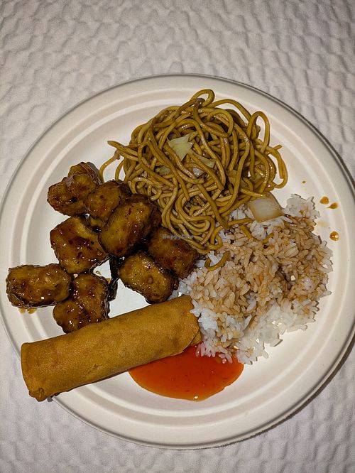 Beyond orange chicken, rice, chow mein, and a spring roll at Panda Express in Hillsboro