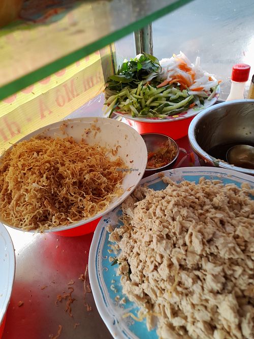Ingredients at Banh Mi Chay Thu Thua in Ho Chi Minh City