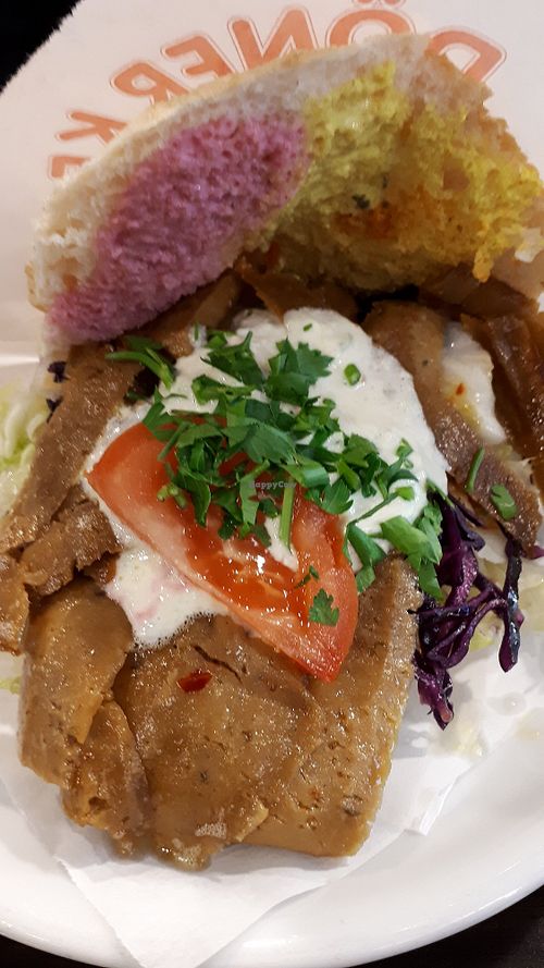 Unbelievable vegan doner. Its so delicious and smells so so good. The sauces are also good and interesting colors. Everytime again! at Doeneray in Braunschweig